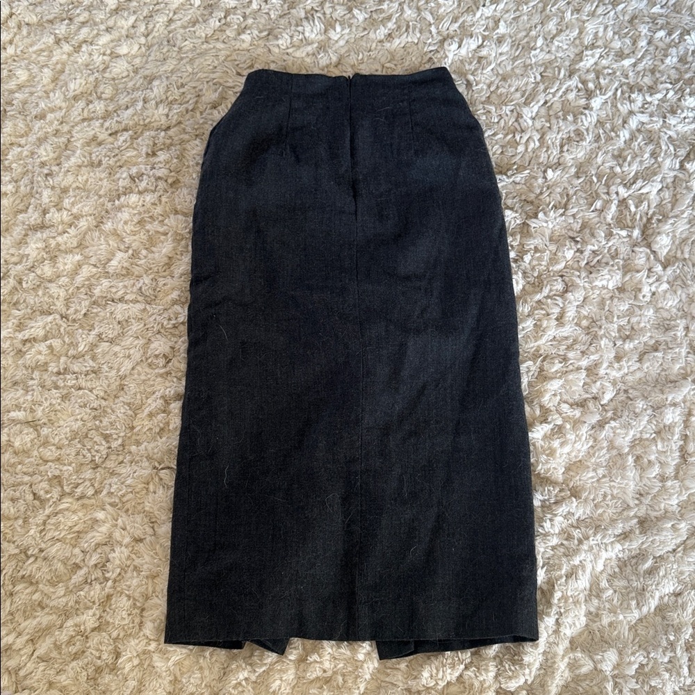 Vintage Jones New York Women’s 100% Wool Pencil Skirt Size 4 made in the USA - Picture 3 of 9